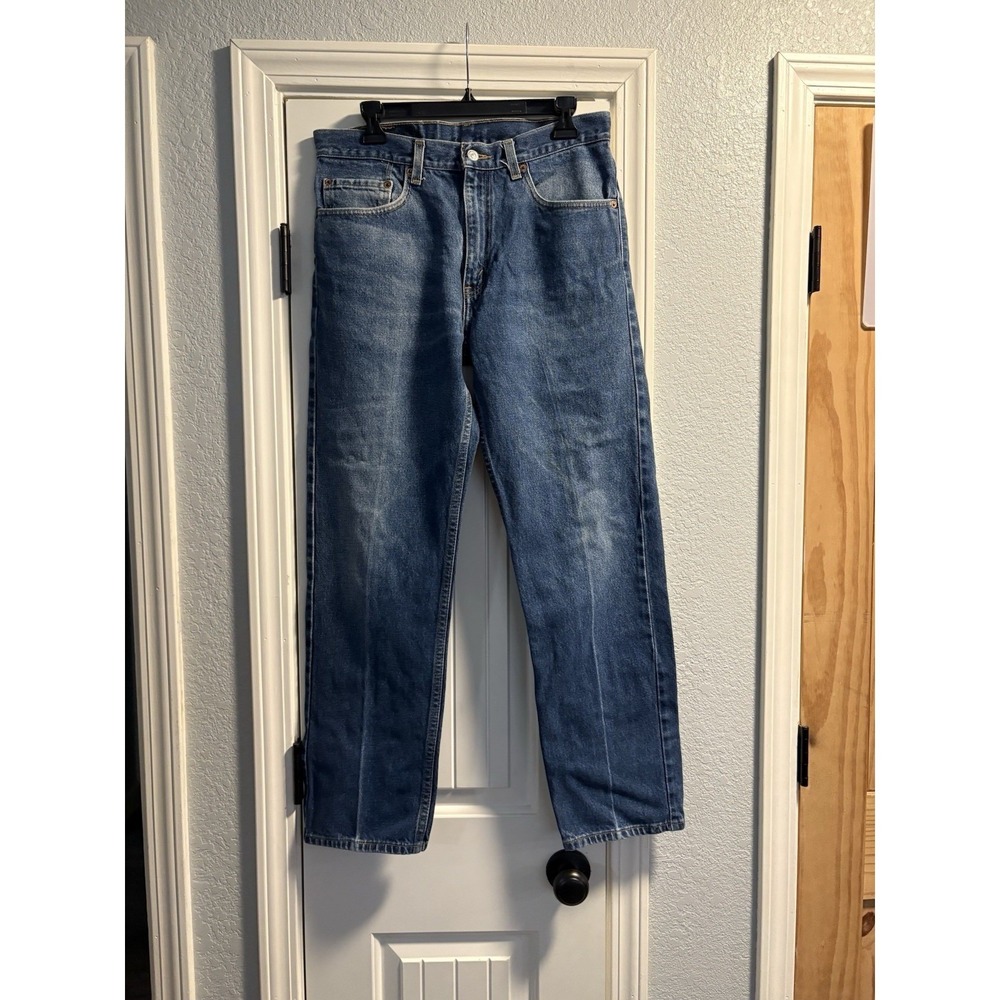 Vintage Levi's 505 Jeans Men's‎ 33 x 30 Regular Fit Straight Leg Blue Denim Fade